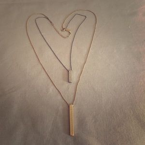 Two-tone minimalist necklace